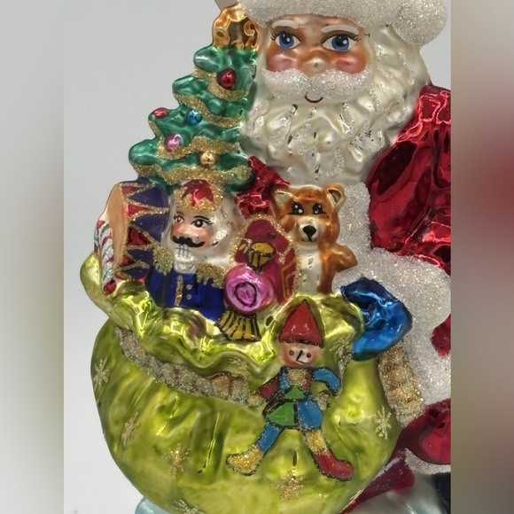 VTG Christopher Radko Christmas Ornament “DELUXE DELIVERY” Retired Santa Claus - Picture 4 of 12